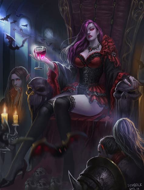 Vampire By Ma Xingbo Concept Artist Fantasy Girl Dark Fantasy Art Gothic Fantasy Art