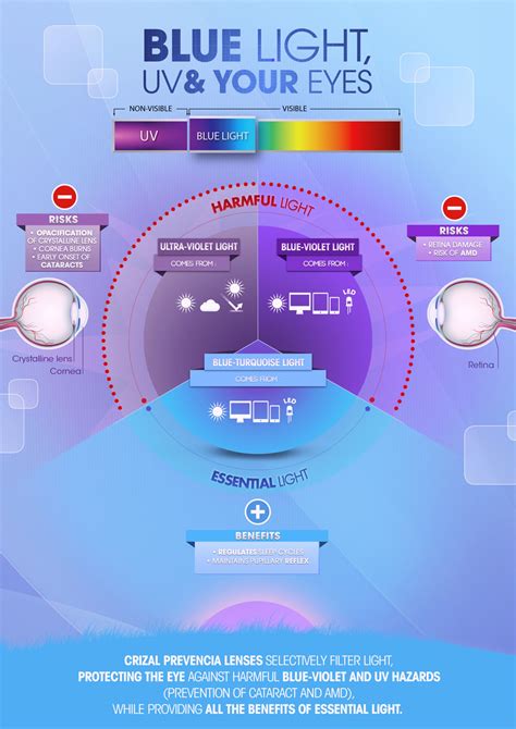 Blue Light Uv And Your Eyes See In The Infographic The Harmful And The