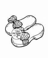Coloring Shoes Printable Summer Bows 4kids sketch template