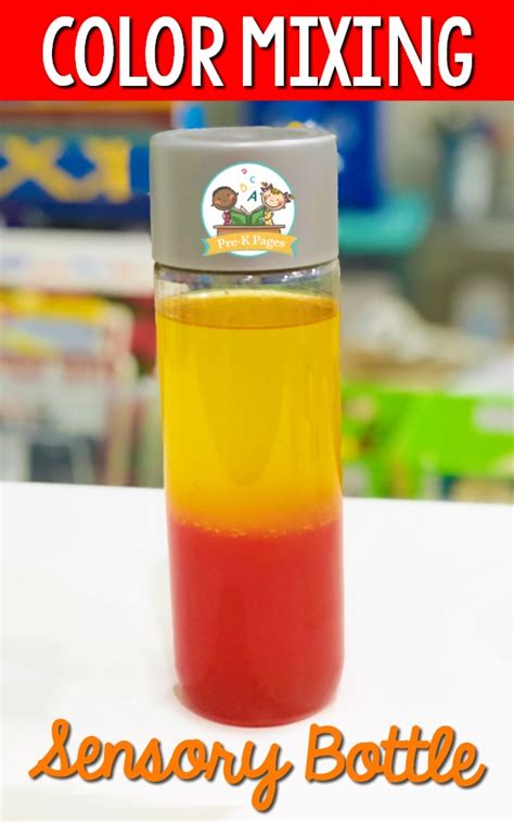 Color Mixing Sensory Bottles Learning And School Toys Pe
