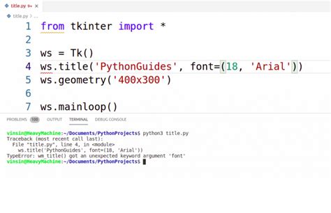 Python Tkinter Title Detailed Tutorial Python Guides