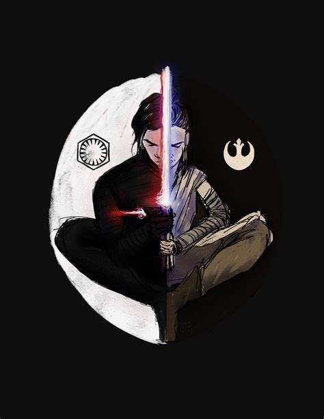 Ben And Rey In That Yin And Yang Jedi Symbol Pose Hm
