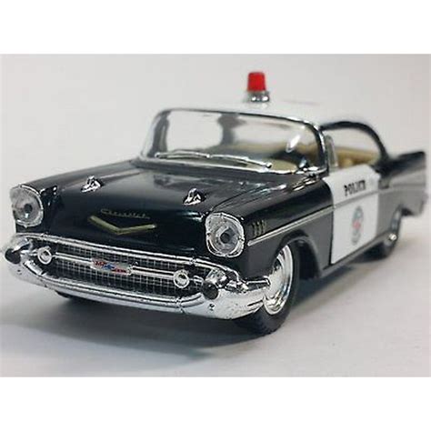 5 Kinsmart 1957 Chevrolet Bel Air Police Car 140 Chevy Cop Diecast