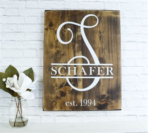 Together we are family sign, wood sign, home decor, family sign, family quotes, farmhouse sign hanging signs wooden diy wooden signs with sayings wooden wooden wall hangings fall. Buy Custom Swirled Monogram Family Name Established Sign ...