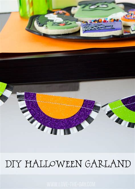 Diy Halloween Garland With Cricut Explore By Love The Day