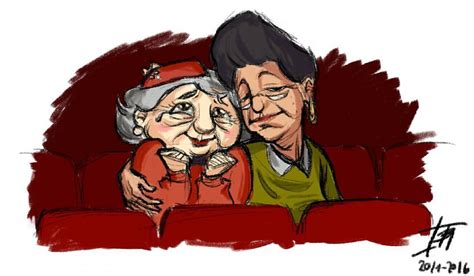 Old Couple Watching Carol For The First Time My World