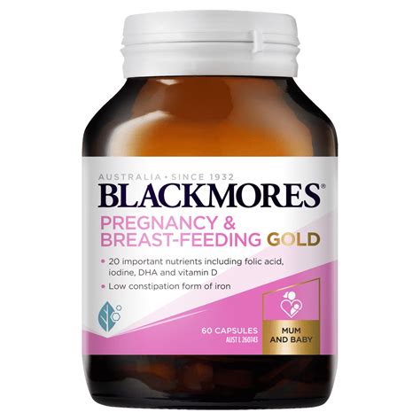blackmores pregnancy and breastfeeding gold 60 capsules discount chemist