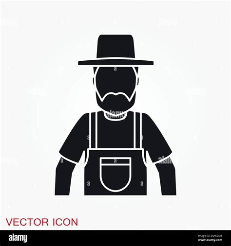 Farmer Icon Vector Farmer Avatar Or Symbol Stock Vector Image And Art