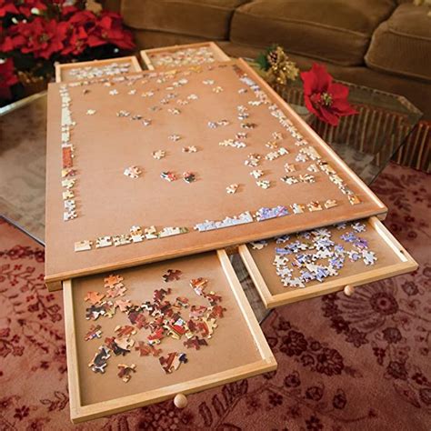 Bits And Pieces Jumbo Size Wooden Puzzle Plateau Smooth Fiberboard