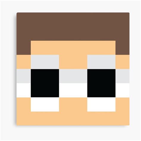 Georgenotfound Minecraft Skin Sticker Canvas Print For Sale By