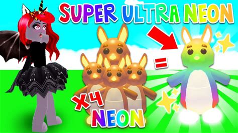 How To Get A Super Ultra Neon Pet In Adopt Me Roblox Youtube