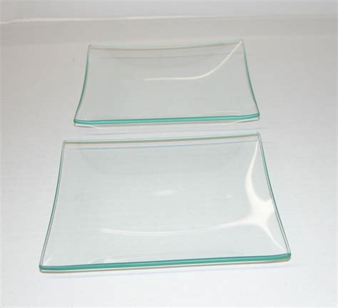 10 Square Clear Glass Plate