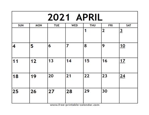 April 2021 calendar are printable calendars that you can directly print and download. Printable 2021 April Calendar - Free-printable-calendar.com