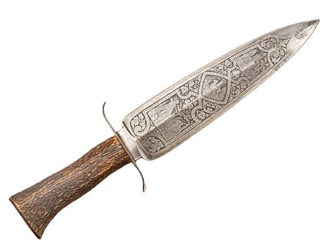 C1750 Spanish Toledo Steel Mountain Hunting Spear Knife Parade