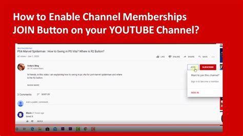 How To Enable Channel Memberships Join Button On Your Youtube Channel