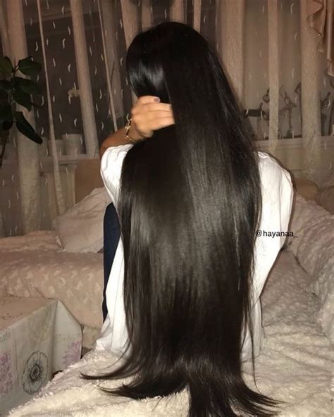 Pretty Crown On Instagram “ig Previously Hayanaa Color Black Length Tailbone Super Silky