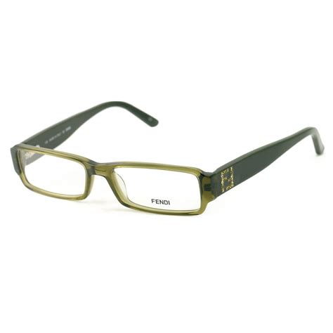 Fendi Eyeglasses Women Green Frames Rectangle 53 16 135 F934r 318