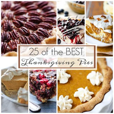 With thanksgiving just a few days away i thought i'd highlight a few that would be right at home on your holiday table, plus my favorite pie crust recipes, tips pie crust will keep in the fridge for up to 3 days and in the freezer (double wrapped) for up to 2 months. 25 of the Best Thanksgiving Pies - A Dash of Sanity