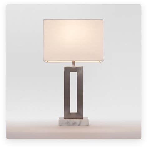 25 x 25 x 134 cm. Target lamp base with white rectangular lamp shade | Lamp ...