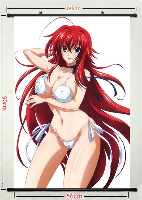 Lycée Dxd Rias Gremory Sexy Anime Filles Soie Affiche Wall Scroll 24 X