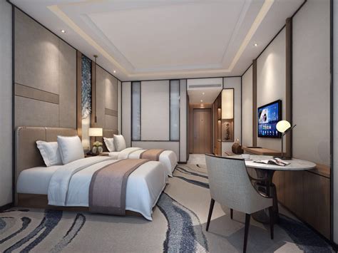 Customized Chinese Modern Wooden Luxury Hotel Standard