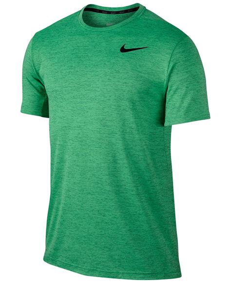 Nike Mens Dri Fit Touch Ultra Soft T Shirt In Green For Men Lyst