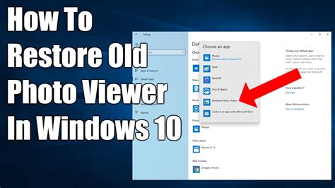 How To Restore Windows Photo Viewer In Windows 11 Youtube Vrogue