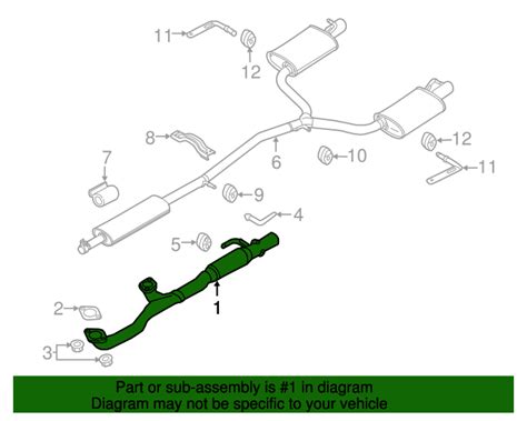 2011 2019 Ford Explorer Exhaust Crossover Pipe Db5z 5g274 B Auto