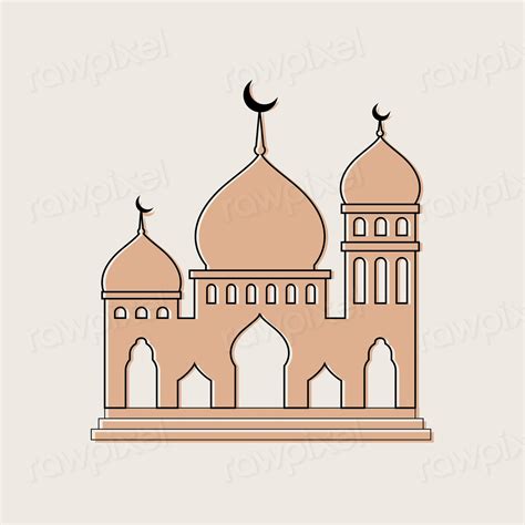 Aesthetic Ramadan Illustration Flat Brown Premium Photo Rawpixel