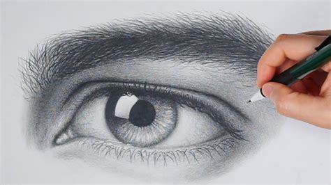 How To Draw A Realistic Eye Youtube