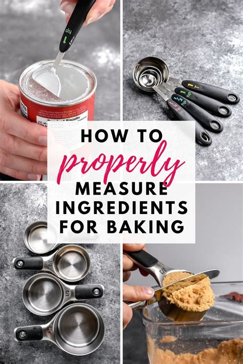 How To Properly Measure Ingredients For Baking