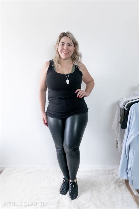 5 Faux Leather Leggings Outfits April Golightly