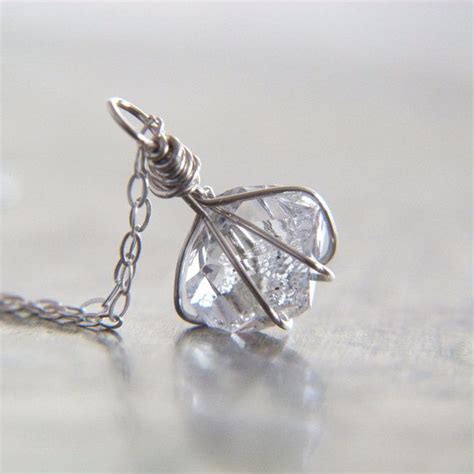 Sterling Silver Wire Wrapped Herkimer Diamond Quartz By Lightborn