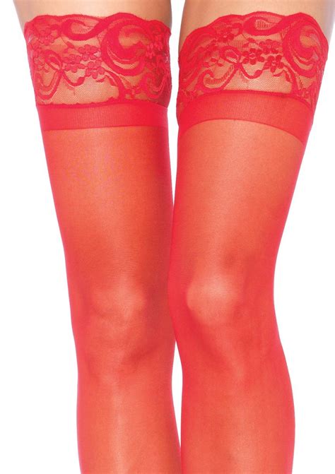 Lace Top Plus Size Thigh High Stockings
