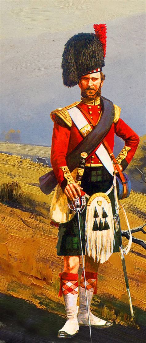 Royal Scots Fusilier Guards And The 42nd Highlanders At The Battle Of