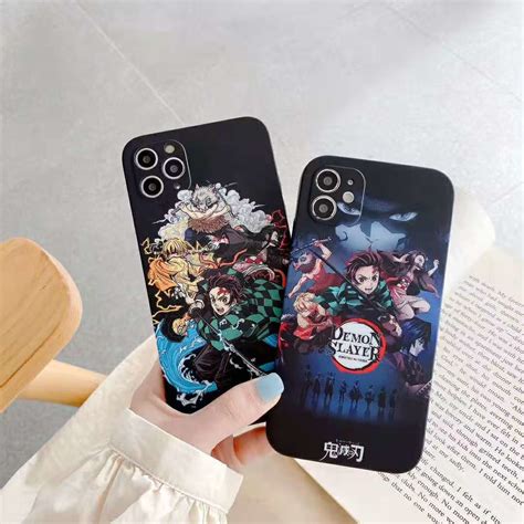 For Iphone 7 Xr 11 12 Blood Anime Demon Slayer Imd Shockproof Protect