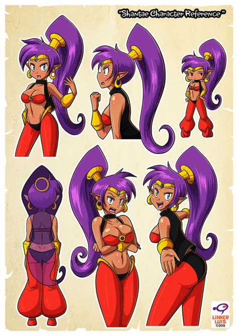 Shantae Character Ref By Linkerluis On Deviantart