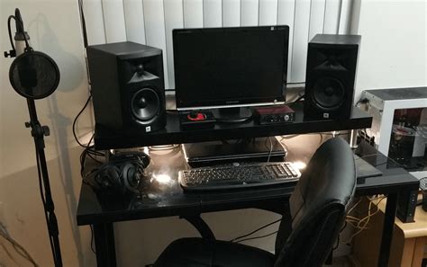 Perfectly fit for every workspace, this suitor music recording studio desk offers style without sacrificing function. Work in Progress: "Black to Basics" Music Studio Desk - IKEA Hackers