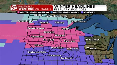 Long Duration Snow Hitting Minnesota Winter Storm Warnings In Effect