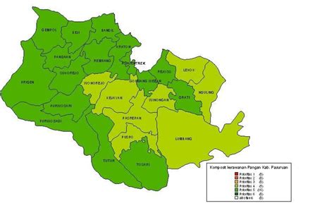 peta kerawanan pangan kabupaten pasuruan gambar daerah