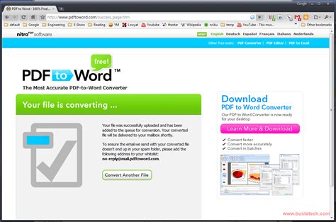 Because our online word doc to pdf converter works on any os, including linux, windows, and mac, you can convert your files from any device. Convert PDF to Microsoft Word Document - Bust A TECH
