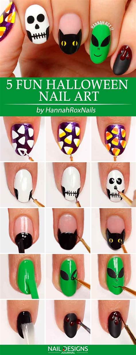 35 Easy Halloween Nails Designs You Can Copy Halloween Nails Easy