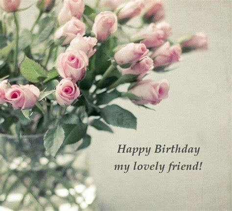 Happy Birthday Friend Flowers Beautiful Flower And Bee Birthday Card For Best Friend