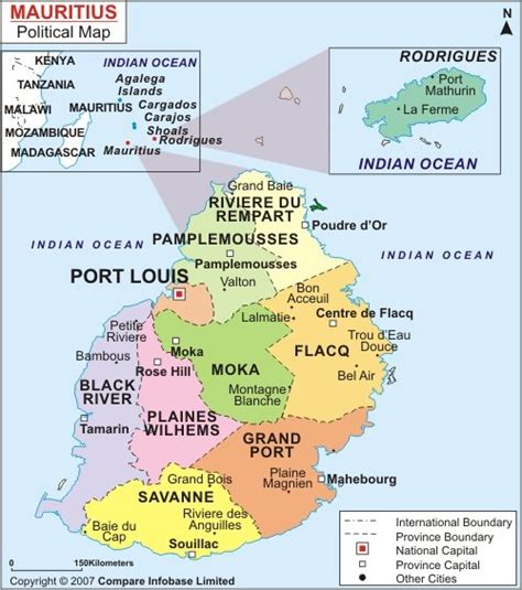 Political Map Of Mauritius 2 Download Scientific Diagram