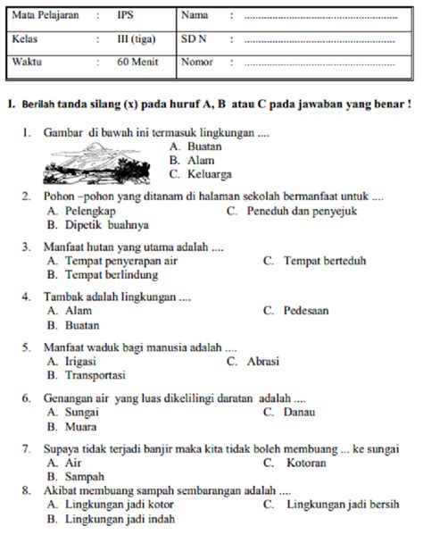 Kontruksi geometri garis, sudut, lingkaran dan garis singgung. Soal IPS Kelas 3 SD Semester 1 Dan Kunci Jawaban 2019