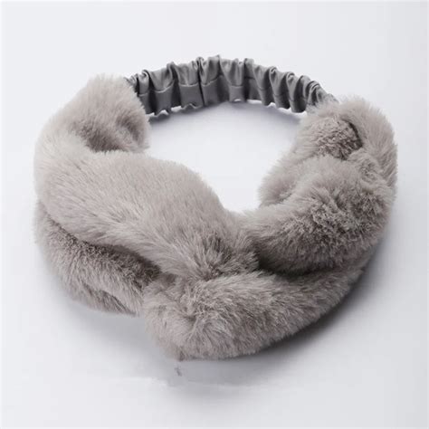 Yyun Ladies Luxury Brand Russian Cossack Style Faux Fur Headband Winter Elastic Band For Hair