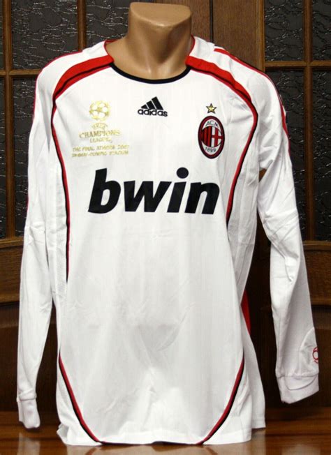 2006 07 Ac Milan Athens Long Sleeve Champions League Final Jersey Ebay