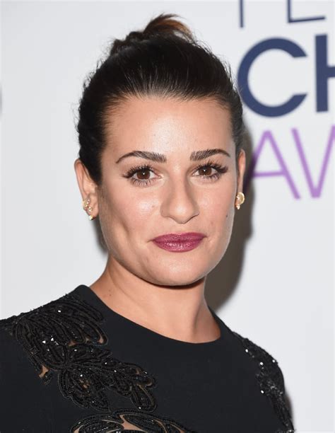Lea Michele Hair And Makeup At Peoples Choice Awards 2016 Red