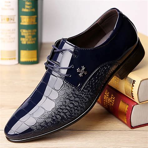 Luxury Brand Dress Shoes Men Formal Office Boss Shoes Big Size 38 48