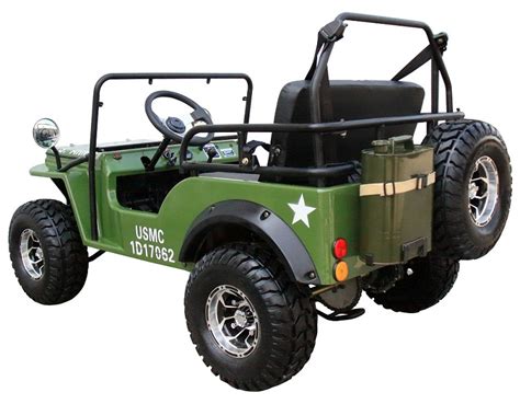 Gas Golf Cart 125cc Jeep Mini Truck Elite Edition With 3 Speed